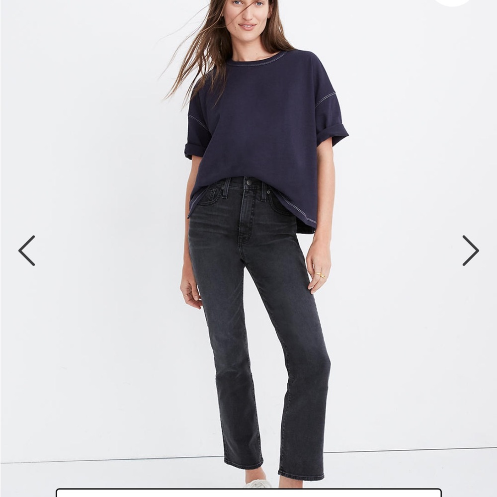 Madewell Slim Demi boot in Harlock wash sz 32